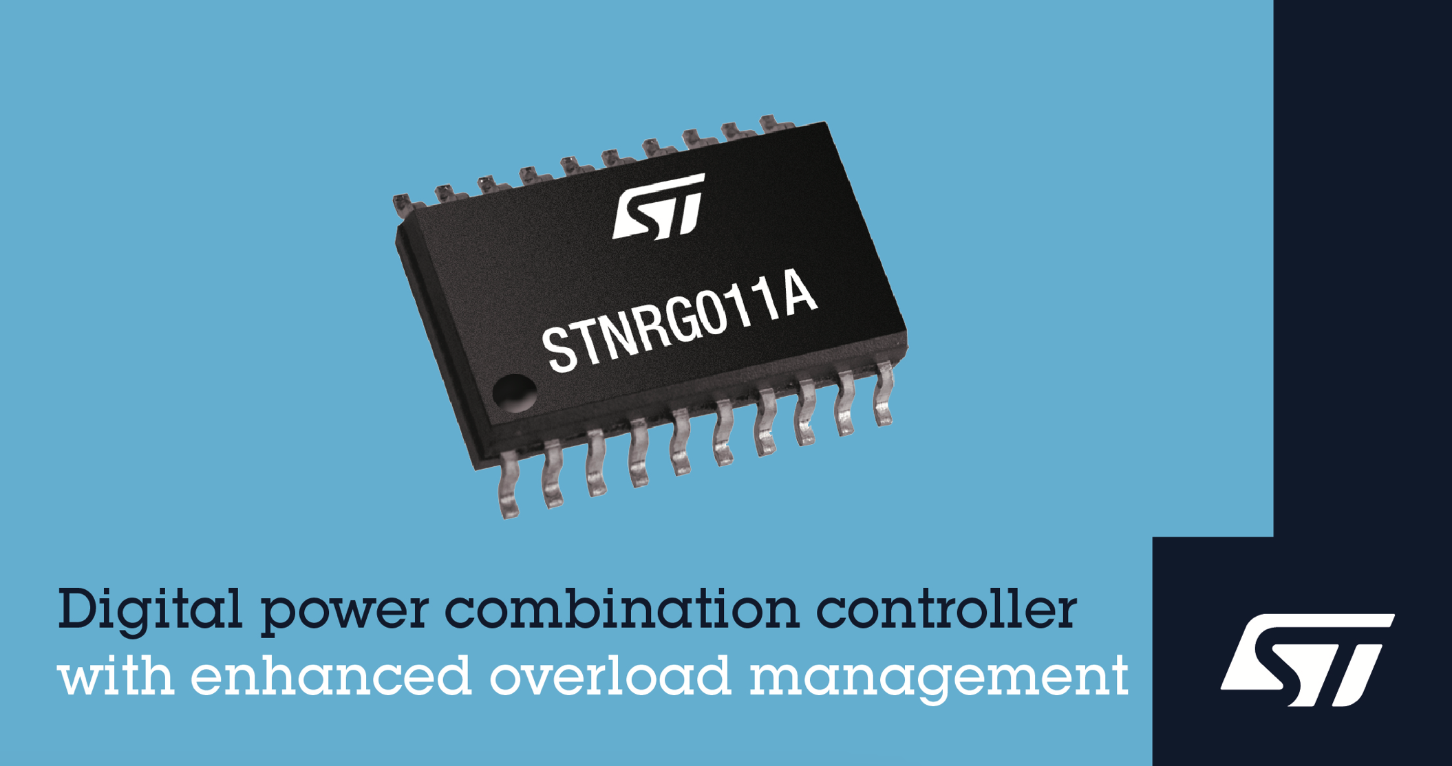 意法半导体强化数字电源二合一控制器，提高过载时电源稳定性和调压准确度