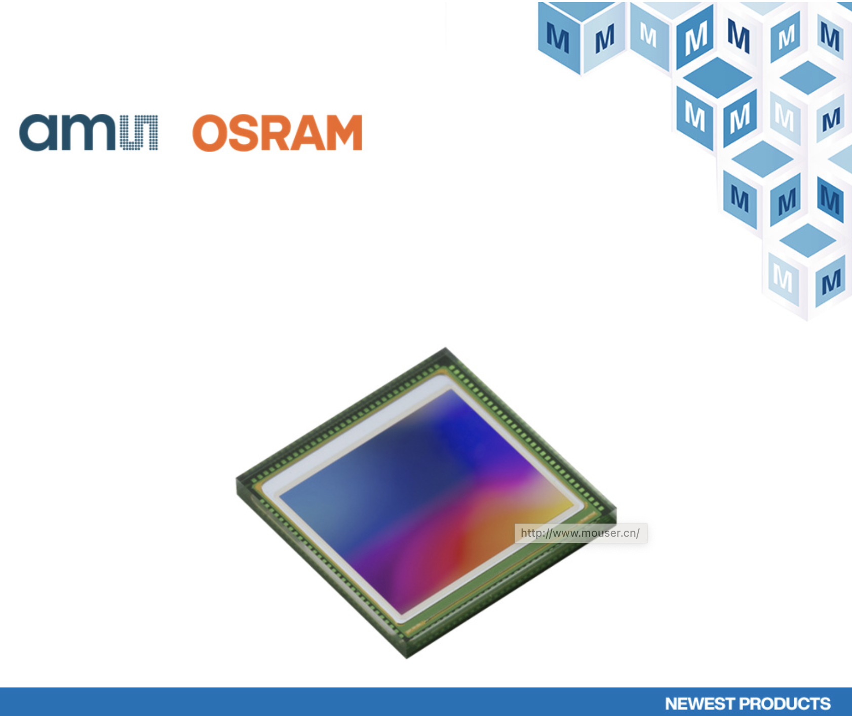 贸泽备货ams OSRAM Mira220全局快门图像传感器满足多种机器视觉应用需求