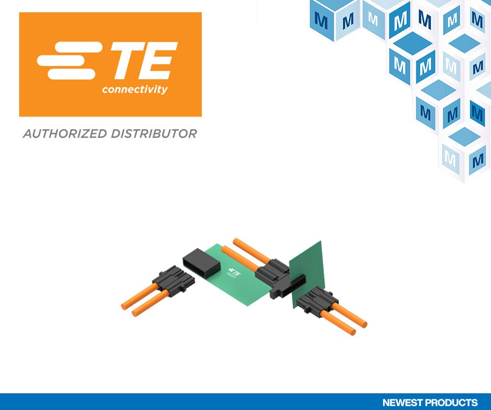 贸泽开售能为工厂自动化和机器人提供高电流容量的TE Connectivity Dynamic D8000可插拔连接器