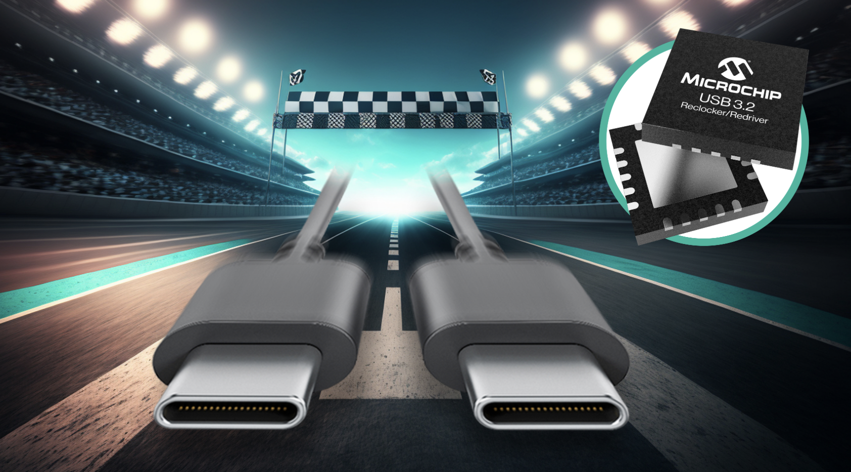 Microchip发布汽车和工业用新型长距离USB 3.2时钟恢复器/信号中继器器件