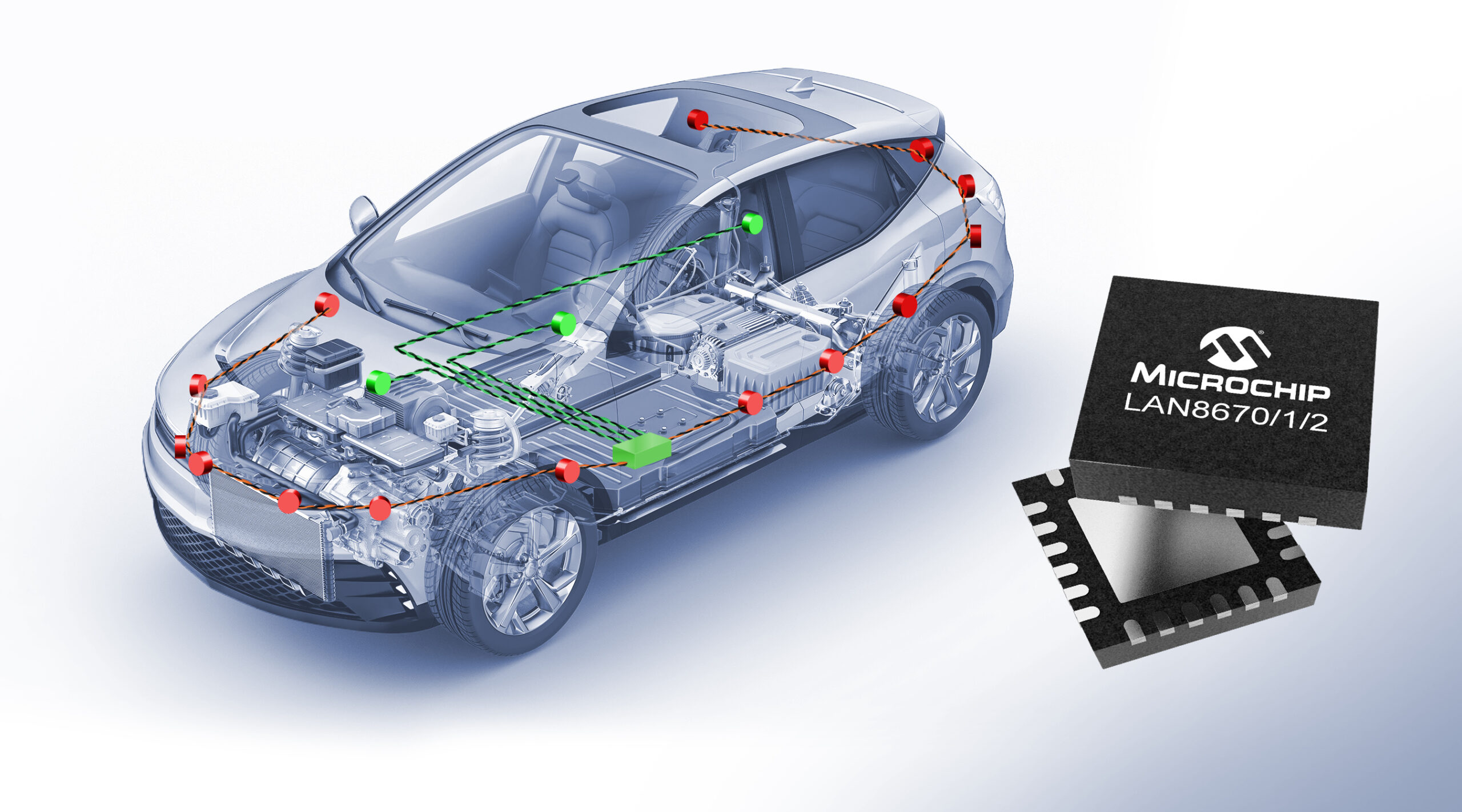 Microchip推出首批车规级10BASE-T1S以太网器件