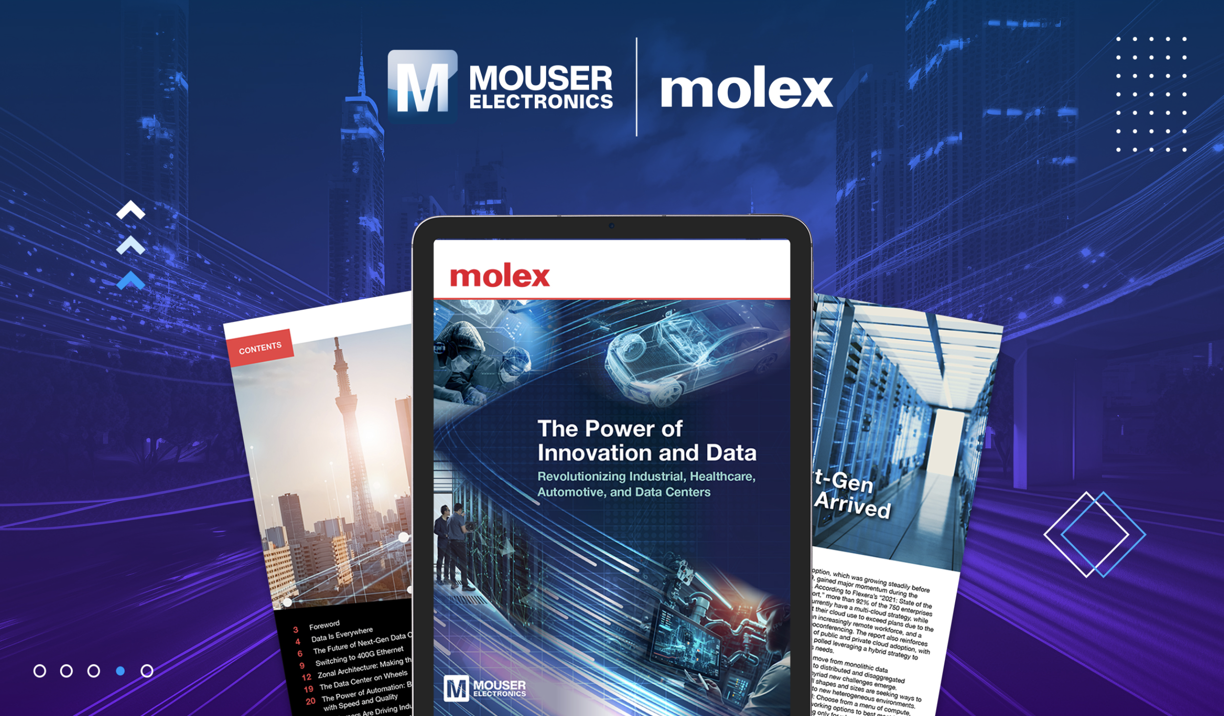 贸泽电子与Molex携手推出全新电子书提供有关去中心化数据管理的见解和专业知识