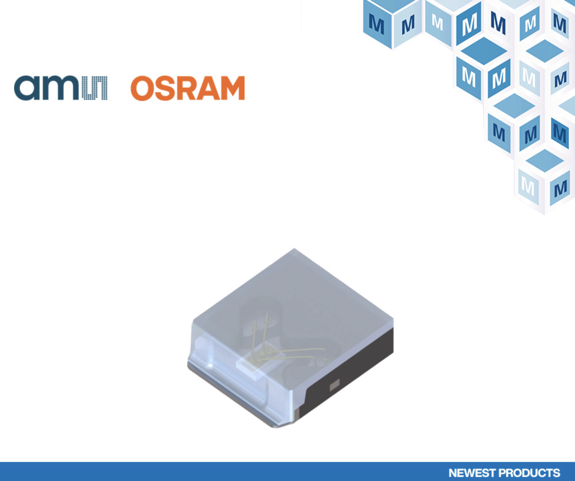 贸泽电子开售适合工业LiDAR和测距应用的ams OSRAM SPL S1L90H单通道SMT激光器