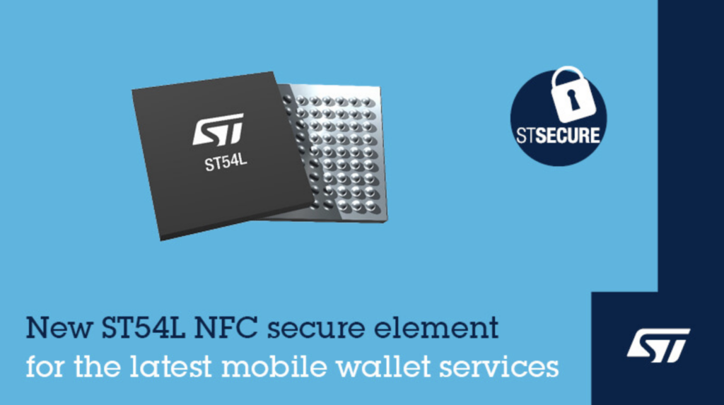 意法半导体新一代 NFC 控制器内置安全单元，支持 STPay-Mobile 数字钱包服务