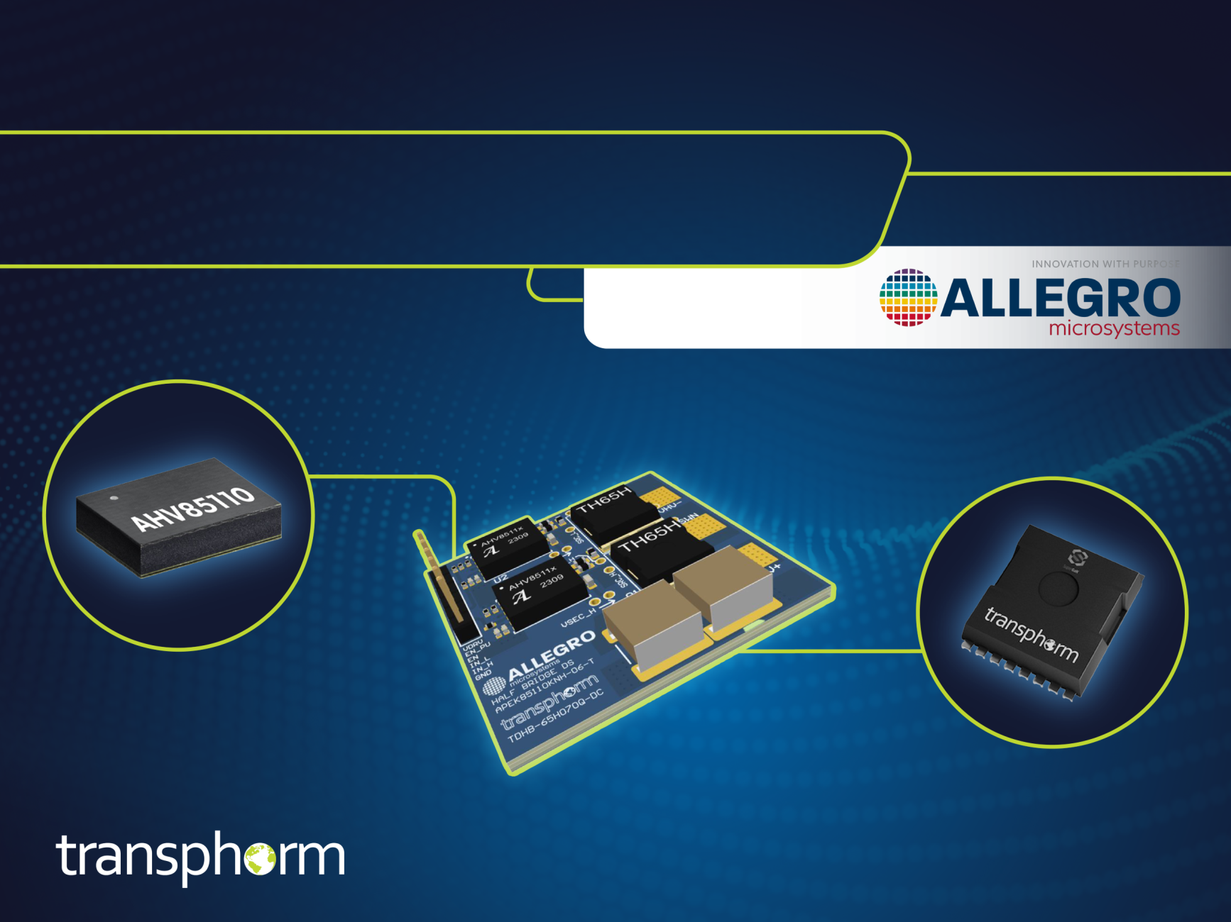 Transphorm携手Allegro MicroSystems提升大功率应用中氮化镓电源系统性能