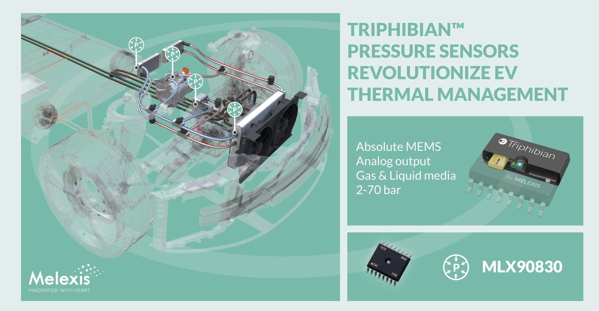 Melexis首创Triphibian™技术可实现MEMS压力敏感元件革新