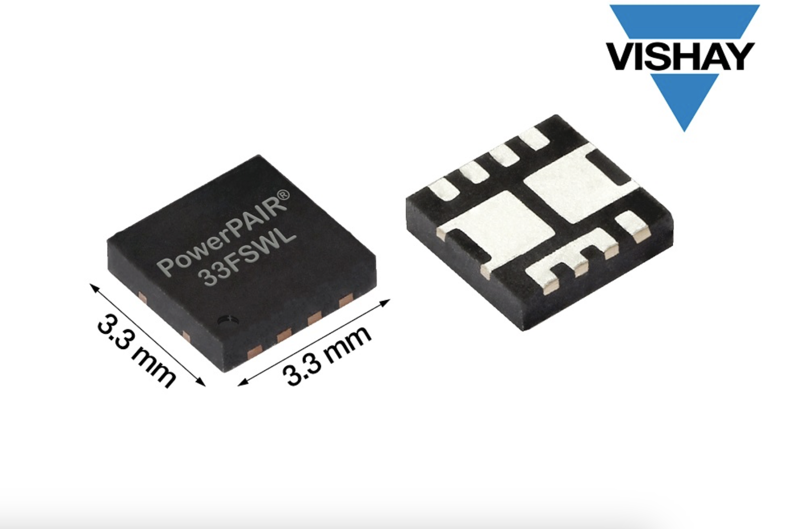 Vishay的新款80 V对称双通道 MOSFET的RDS(ON) 达到业内先进水平，可显著提高功率密度、能效和热性能