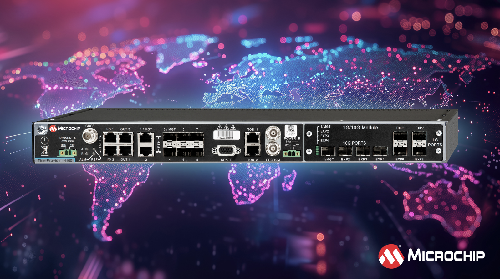 Microchip发布TimeProvider®4100主时钟V2.4 版固件，采用嵌入式 BlueSky™ 防火墙技术以检测安全威胁