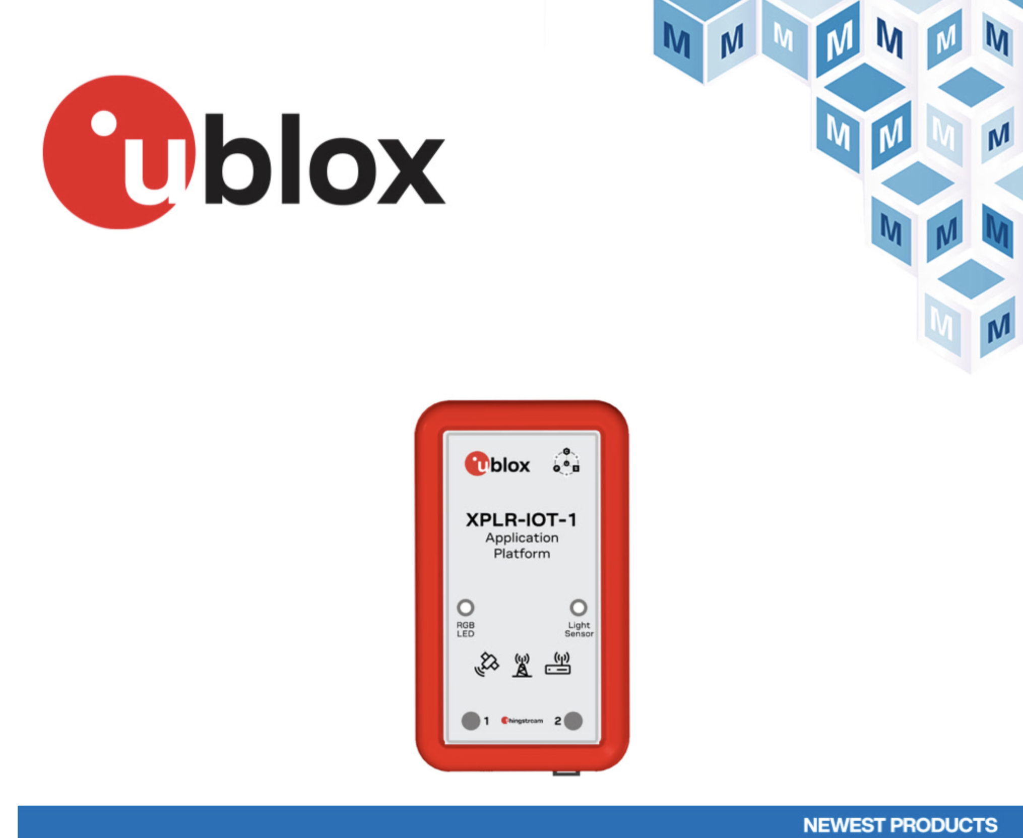 贸泽开售适用于物联网应用的全新u-blox XPLR-IOT-1探索套件