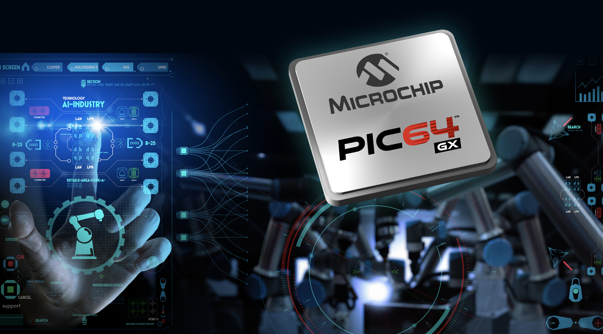Microchip发布多核64位微处理器系列产品