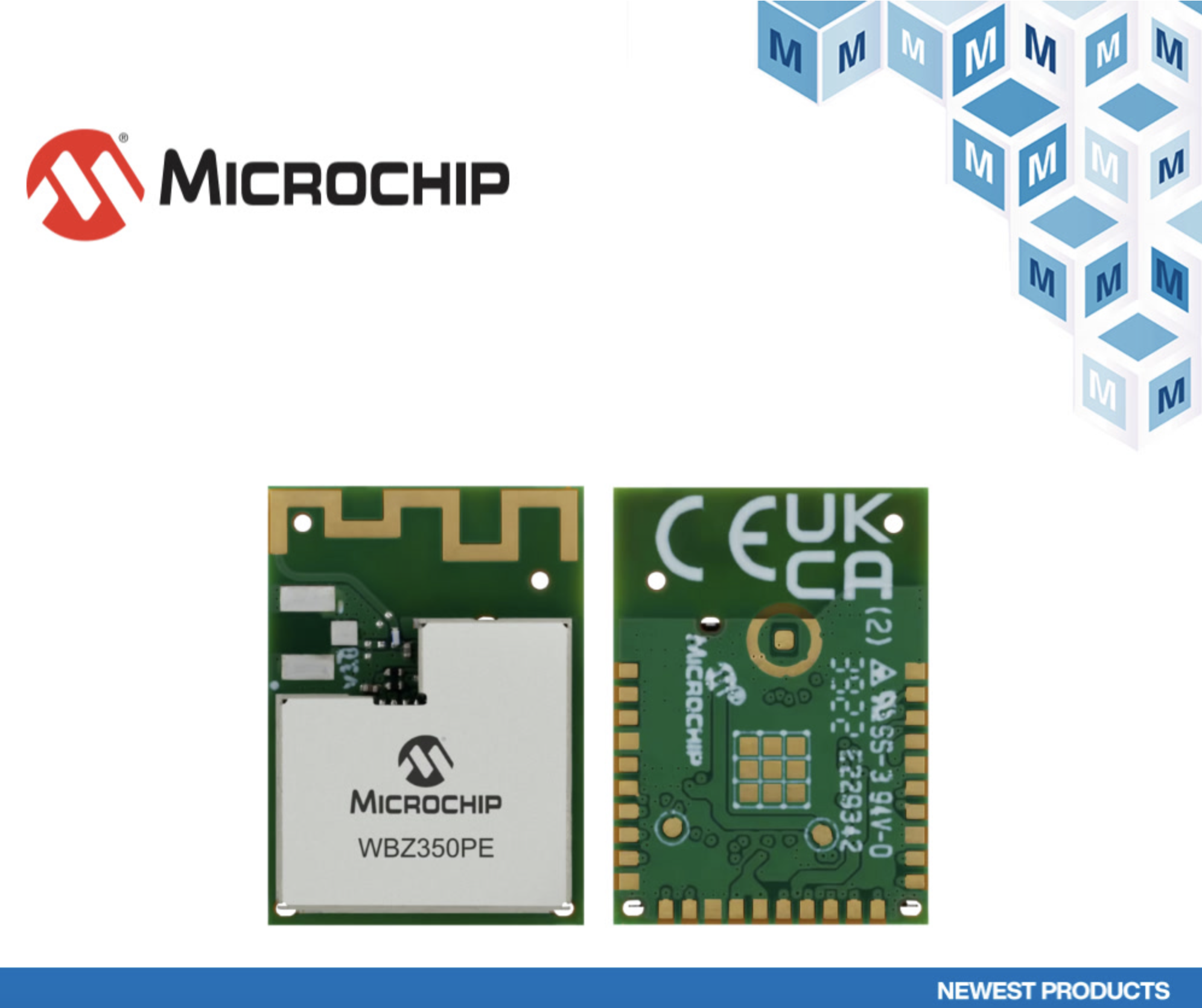 贸泽开售Microchip WBZ350射频就绪多协议MCU模块