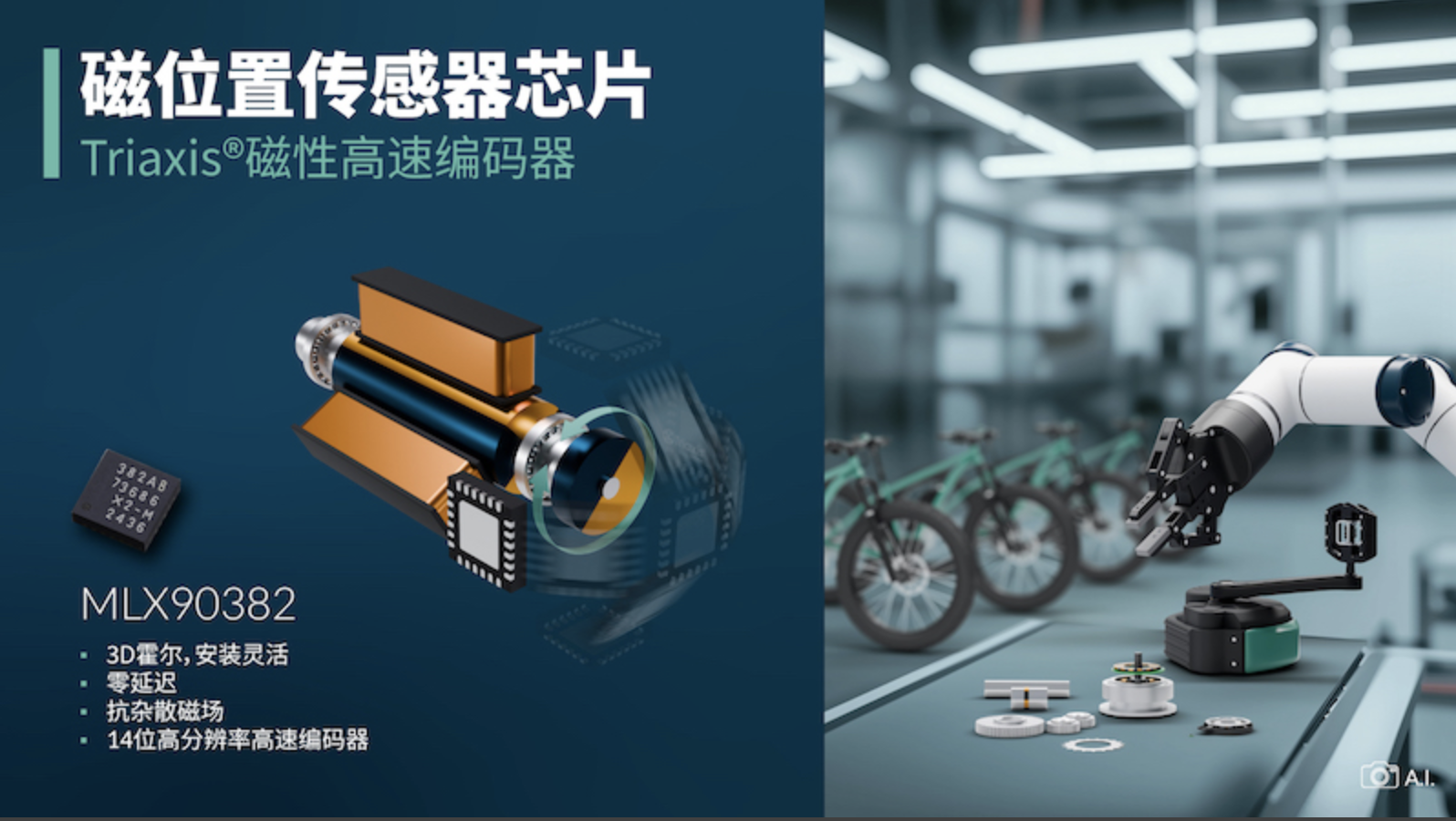Melexis推出安装灵活便捷的全新磁性数字编码器