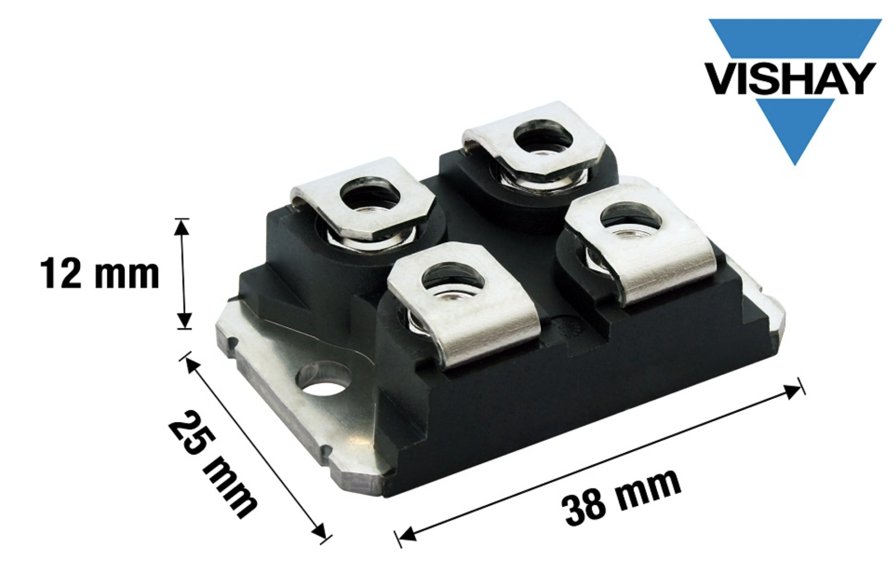 Vishay推出多款采用工业标准SOT-227封装的650 V和1200 V SiC肖特基二极管，提升高频应用效率