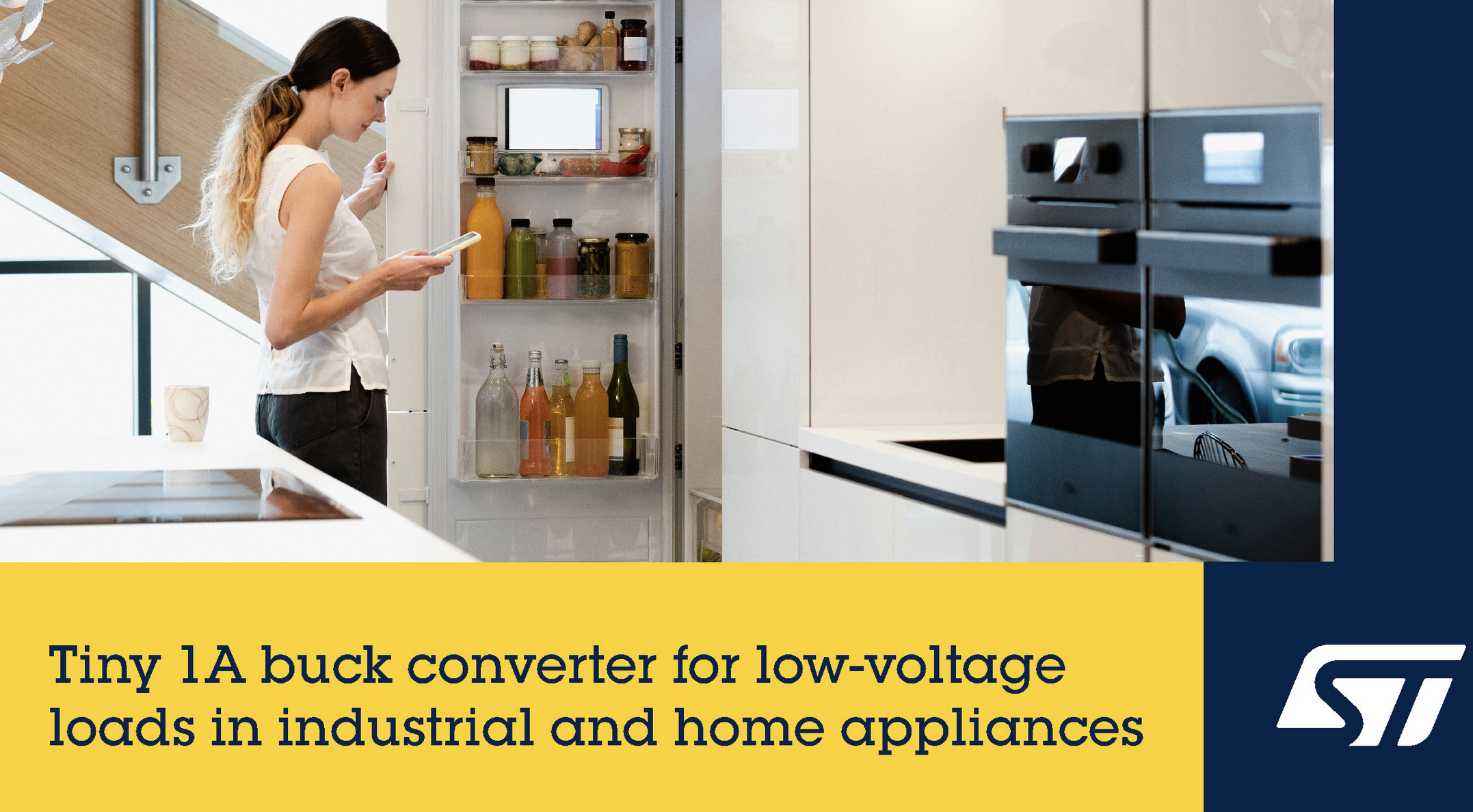 意法半导体推出简单、灵活、高效的1A降压转换器为智能电表、家电和工业电源转换器提供低电压电源