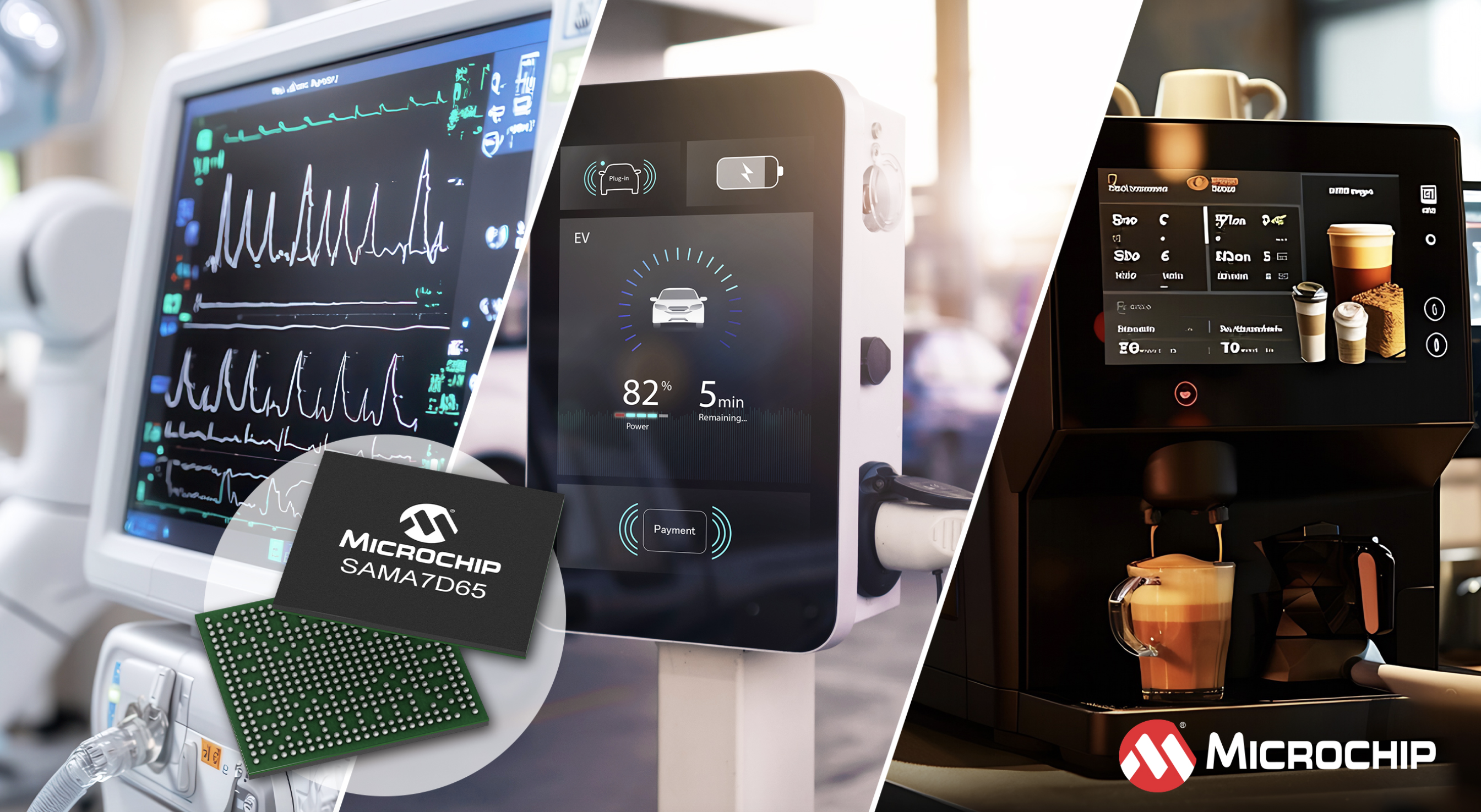 Microchip推出SAMA7D65系列微处理器，集成先进图形与连接功能的SiP/SoC解决方案
