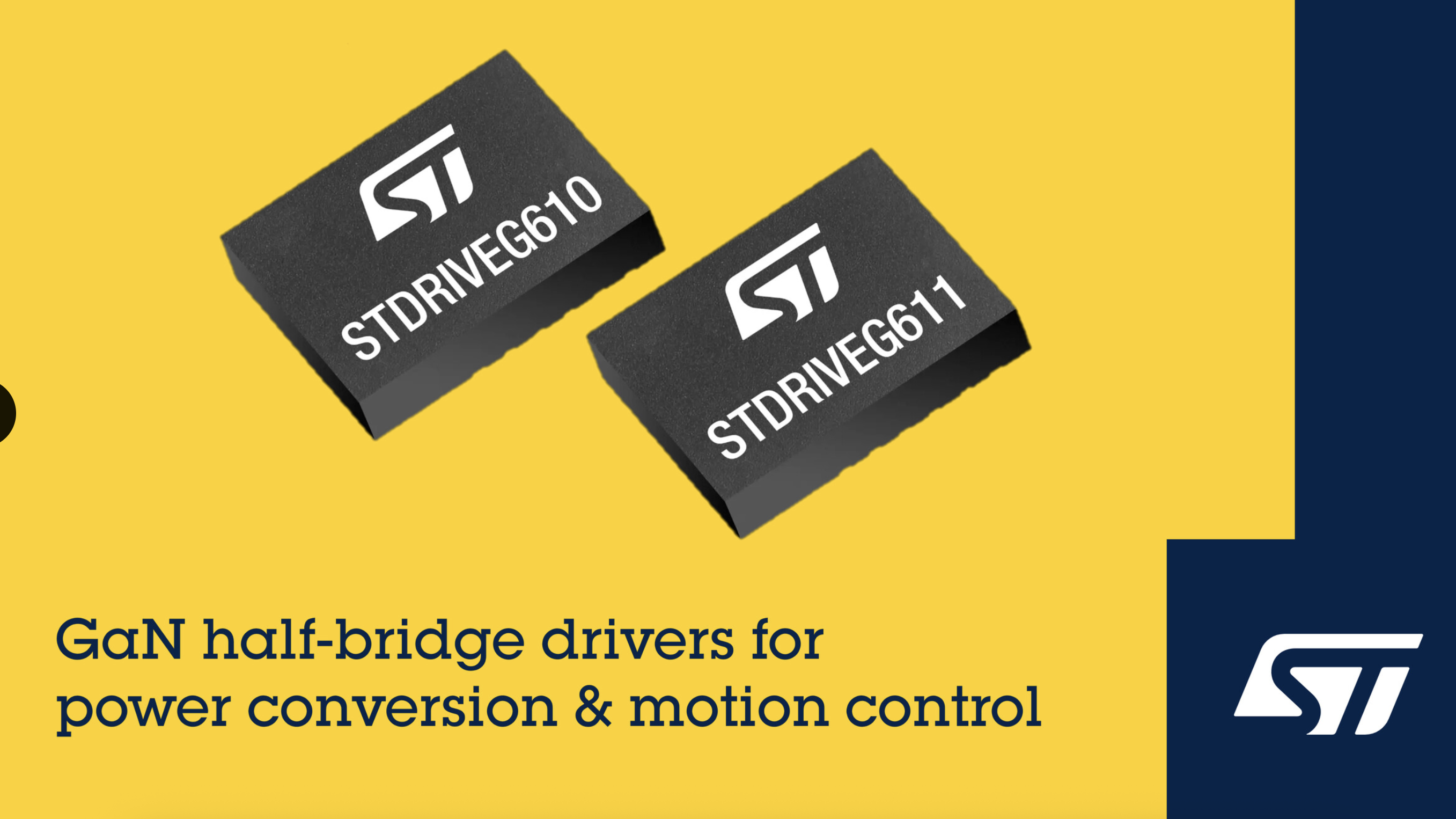 意法半导体推出针对消费类和工业电源转换器和电机控制器