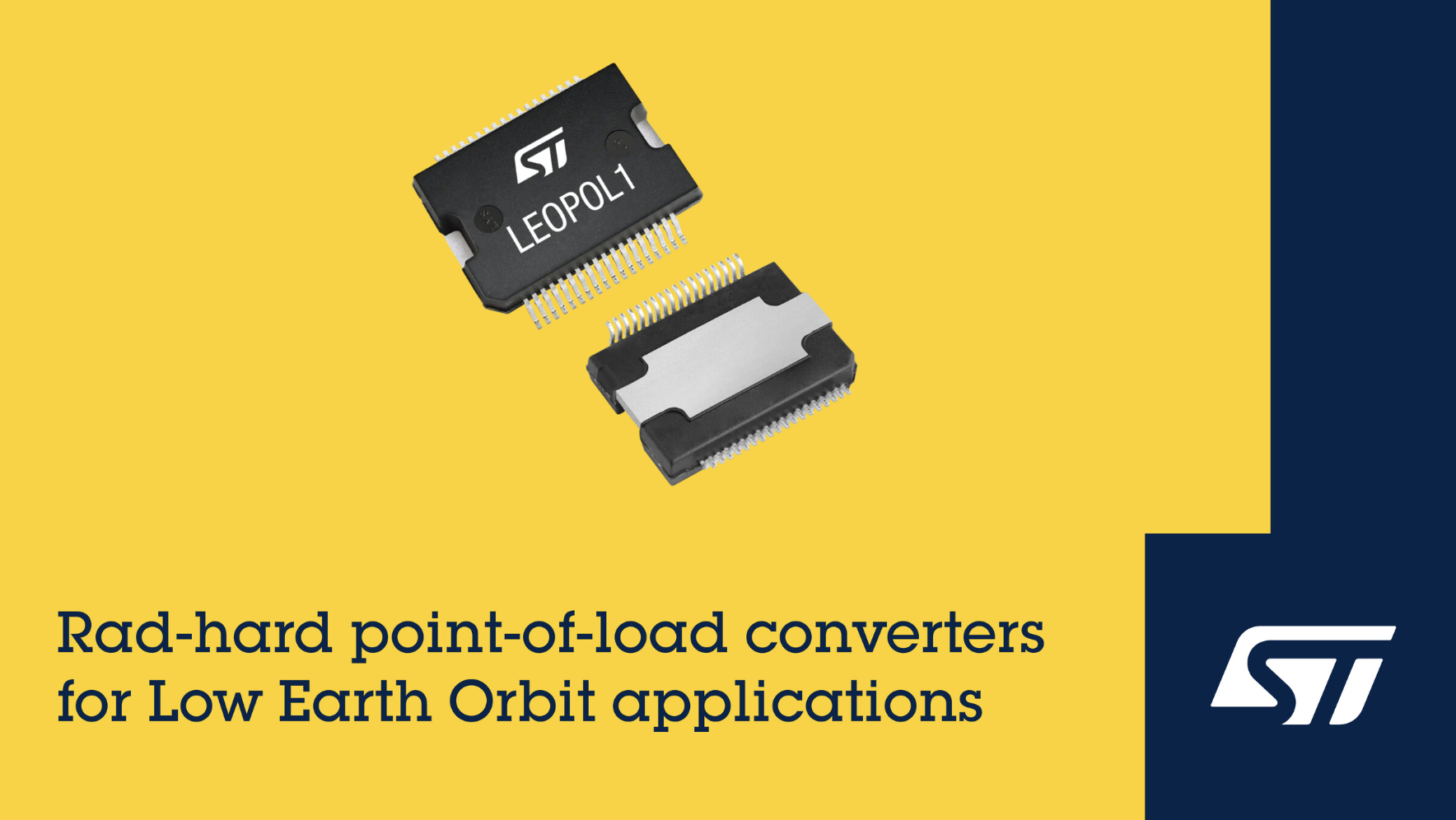 意法半导体推出功能丰富、抗辐射的低轨负载点电源转换器