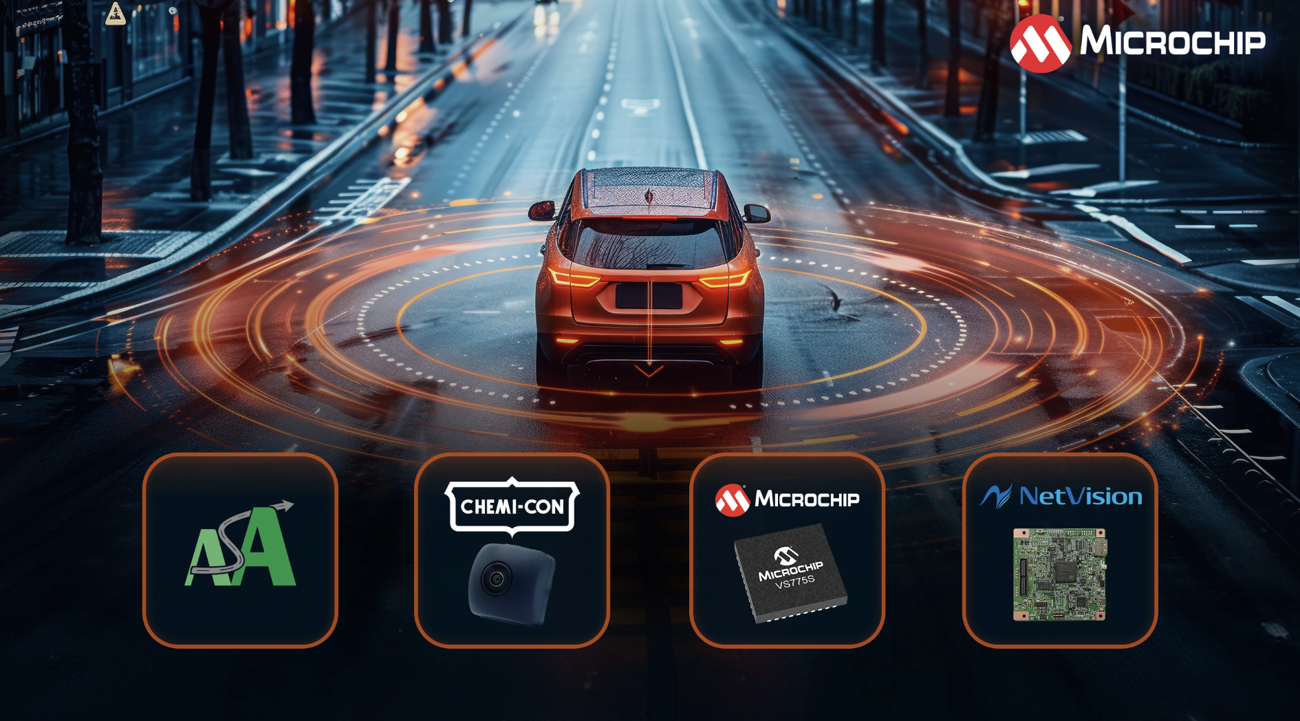 Microchip携手Nippon Chemi-Con和NetVision