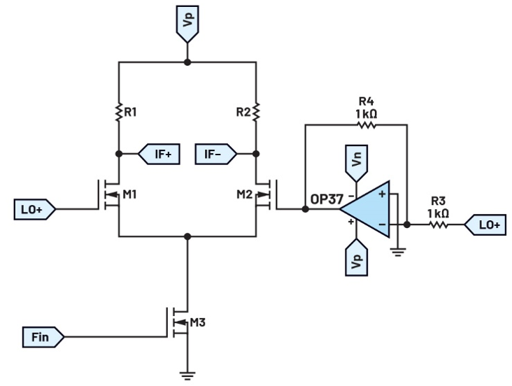 图3.单平衡混频器