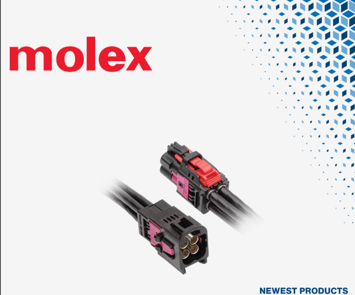 Molex为先进汽车系统提供高性能连接的高速FAKRA-Mini (HFM)互连系统在贸泽开售
