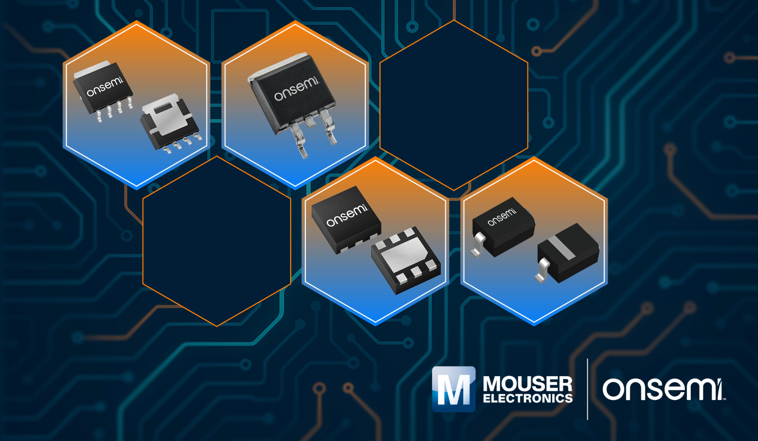 贸泽电子授权代理安森美丰富的半导体和电子元器件产品组合