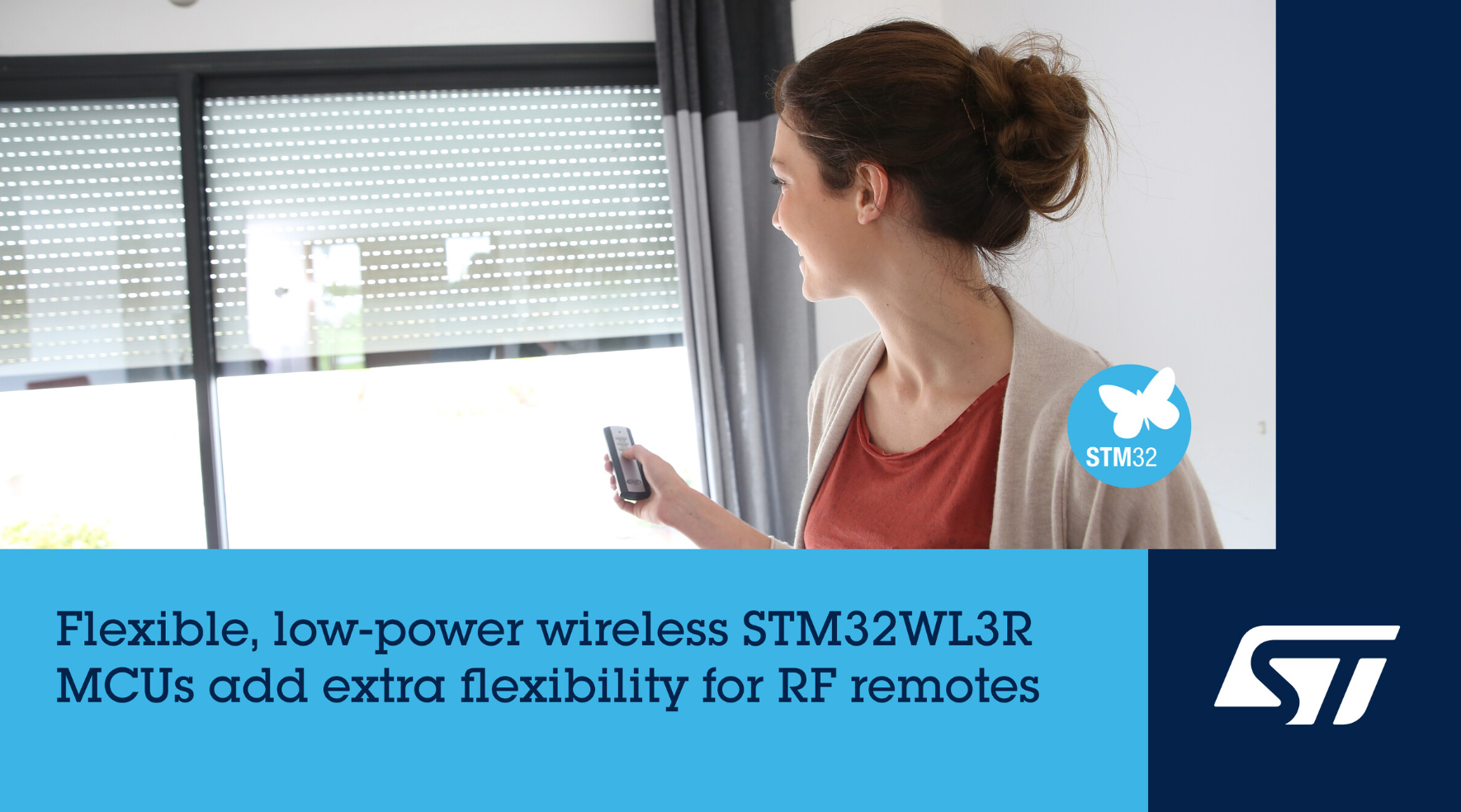 意法半导体发布为远程控制优化设计的新节电型低功耗无线微控制器STM32WL3R