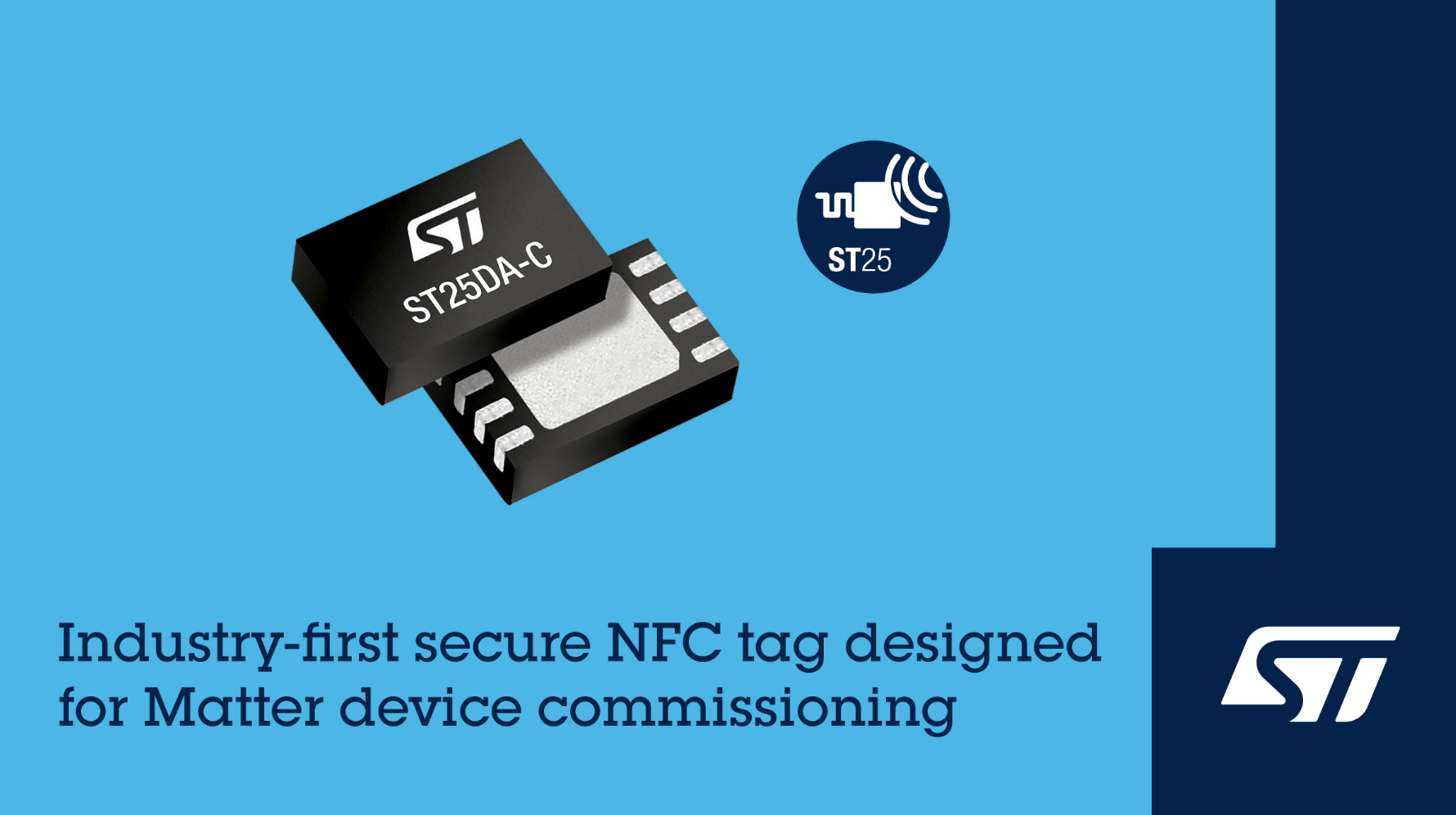 意法半导体业内首款 Matter NFC 芯片, 简化智能家居NFC部署