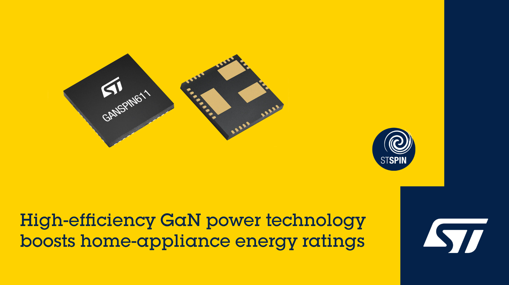 意法半导体新电机控制GaN芯片平台提升家电能效等级