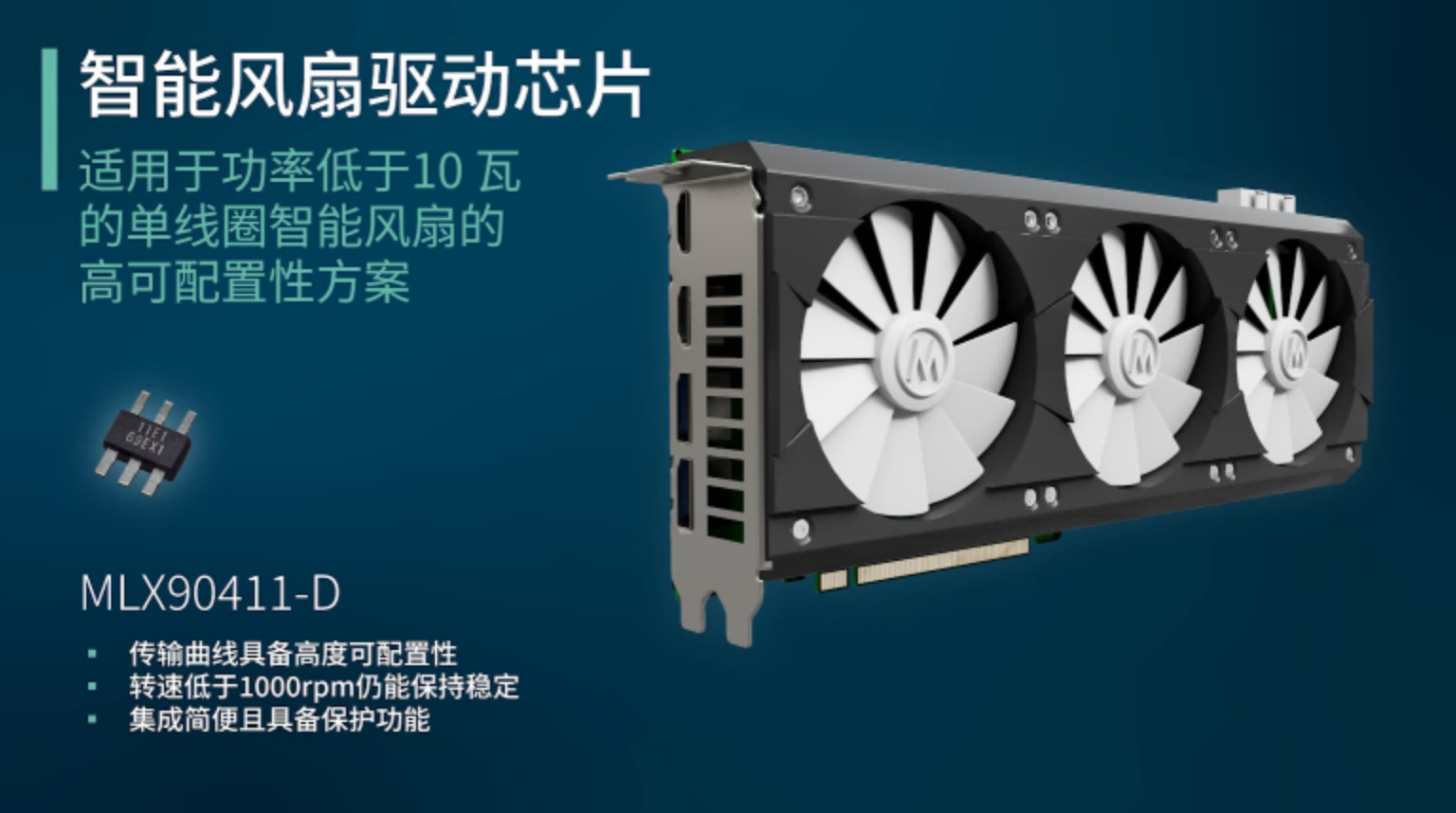 Melexis推出高度可配置的智能单线圈风扇驱动器，实现系列化扩展