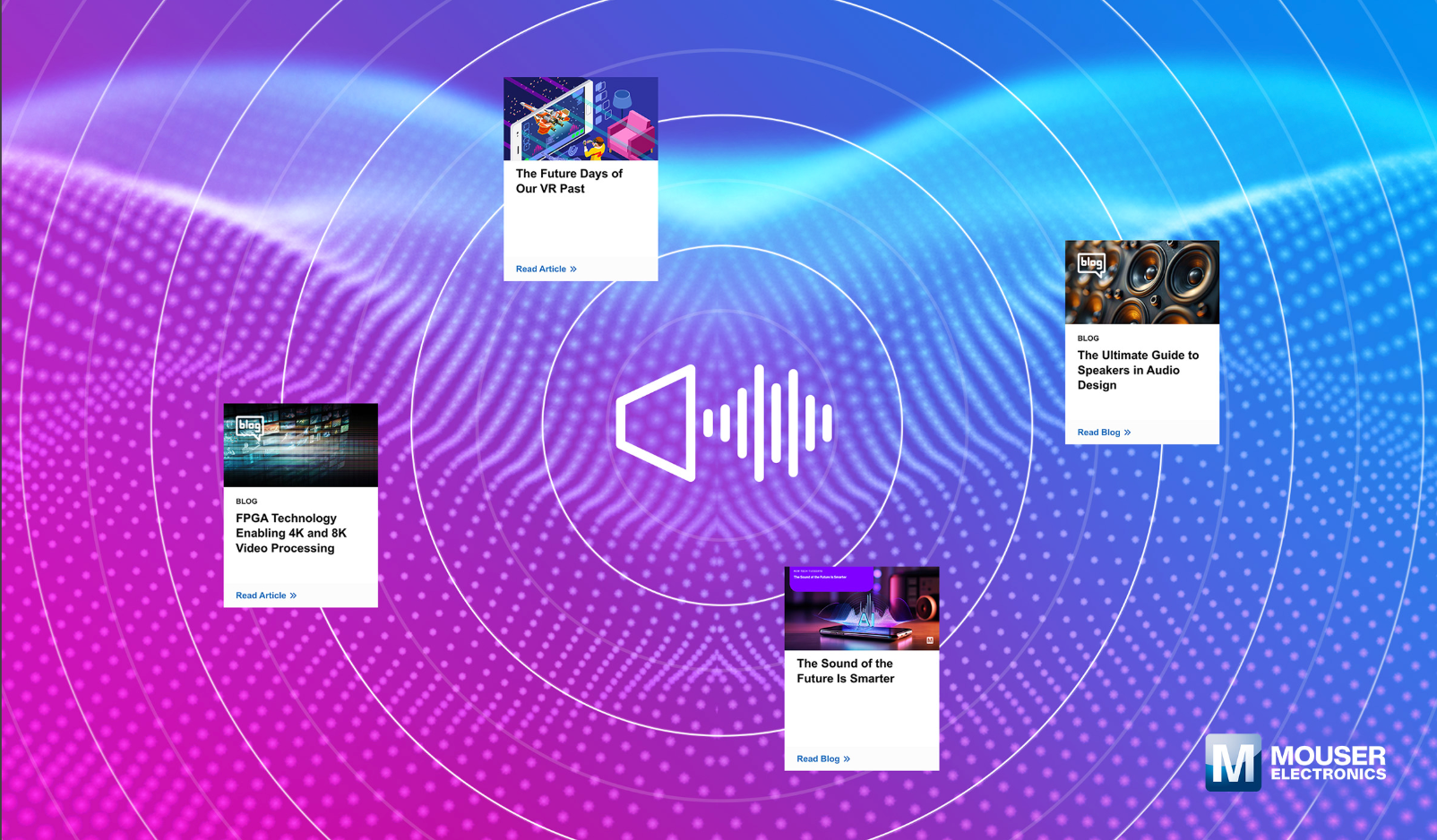 贸泽推出音频/视频资源中心，以丰富内容提升听觉体验