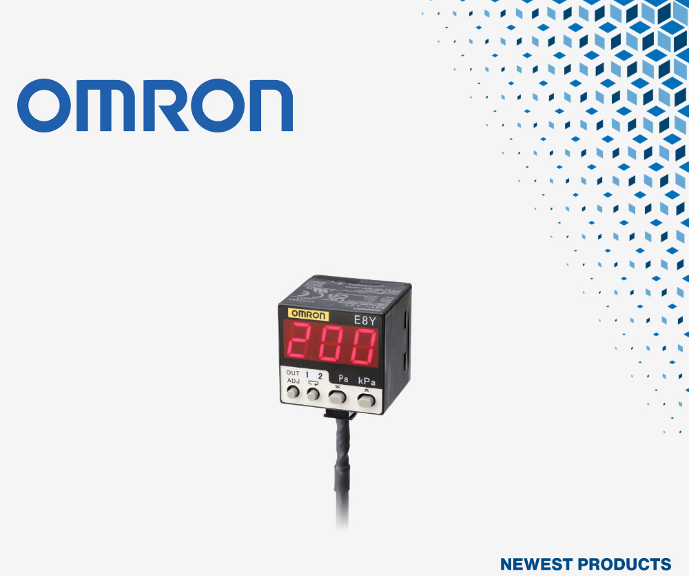 贸泽电子开售适用于工业自动化的Omron Electronics全新E8Y-L带数字显示器的微压传感器