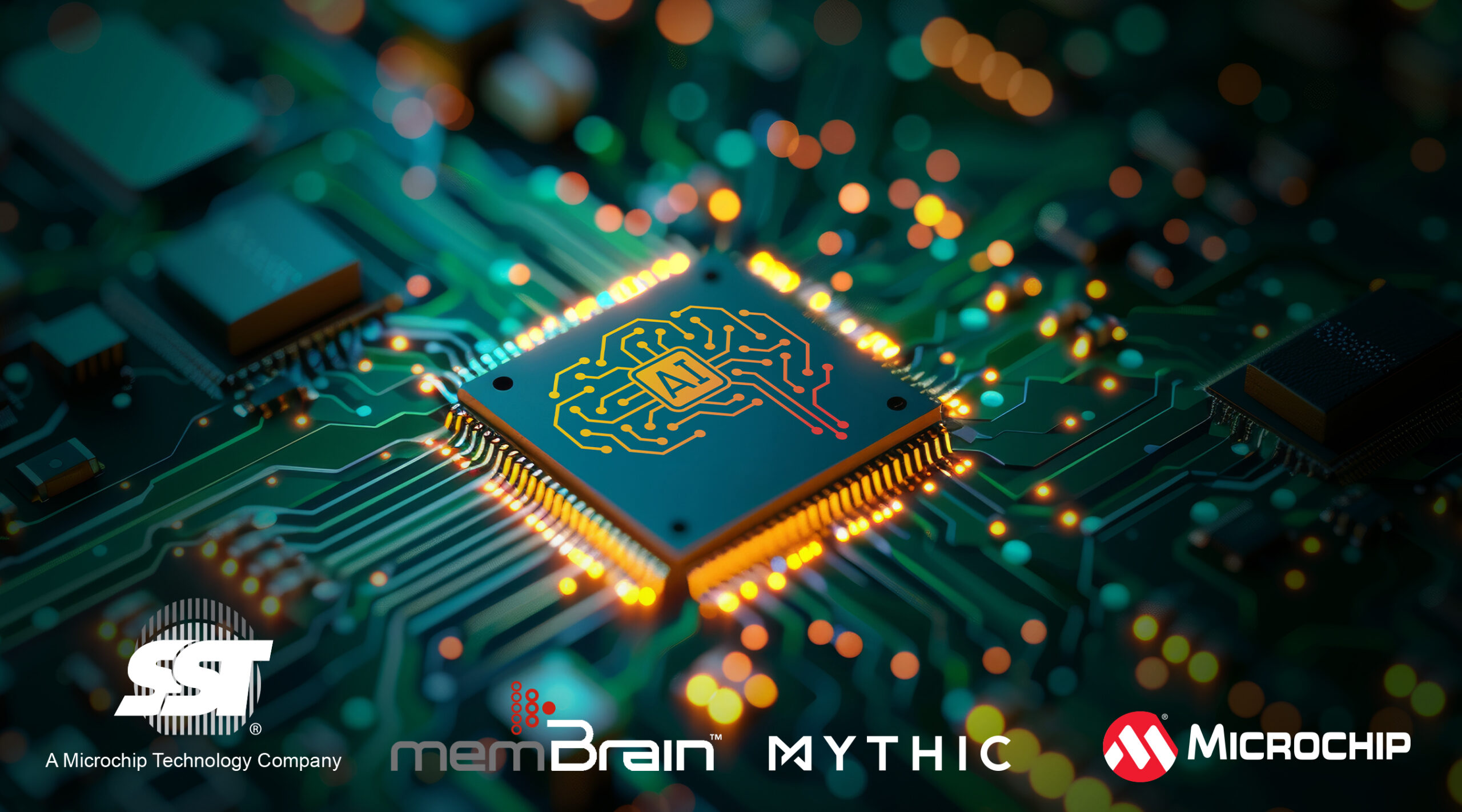 Mythic®选用Microchip旗下冠捷半导体（SST®）的memBrain™技术<br>打造下一代超低功耗模拟处理器
