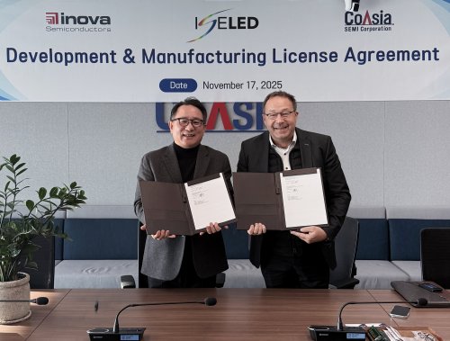 韩国CoAsia Semi 将为德国 Inova半导体生产 ISELED 产品