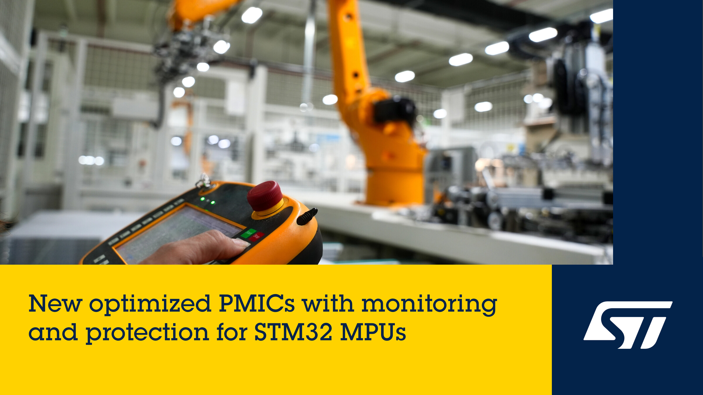 意法半导体推出STM32工业级微处理器专用电源管理芯片