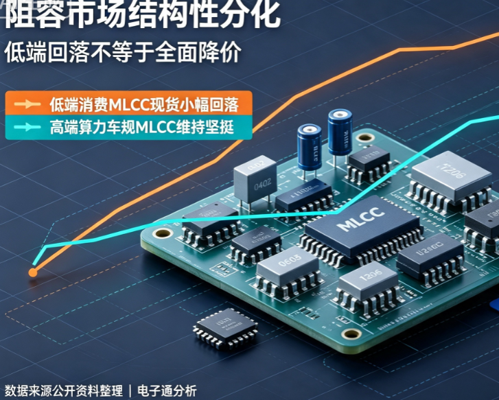 阻容市场现结构性分化：低端消费 MLCC 现货小幅回落，高端算力、车规品类涨价态势坚挺