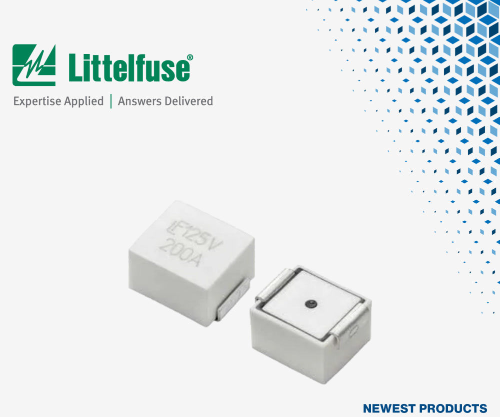 贸泽开售Littelfuse NANO2 708大电流SMD保险丝 以紧凑设计提供优异的分断额定值