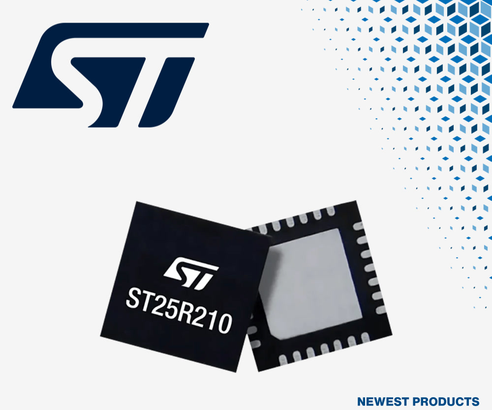 贸泽开售STMicroelectronics ST25R210通用型NFC读卡器 助力成本敏感型NFC应用实现高性能表现