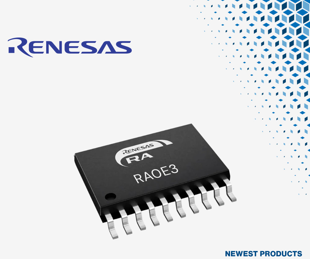 贸泽开售适用于消费电子和工业应用的全新Renesas RA0E3微控制器